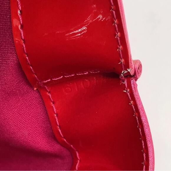 Louis Vuitton Wilshire PM Vernis Rose Pop Patent Tote Red Pink Monogram Bag Box - Picture 7 of 16